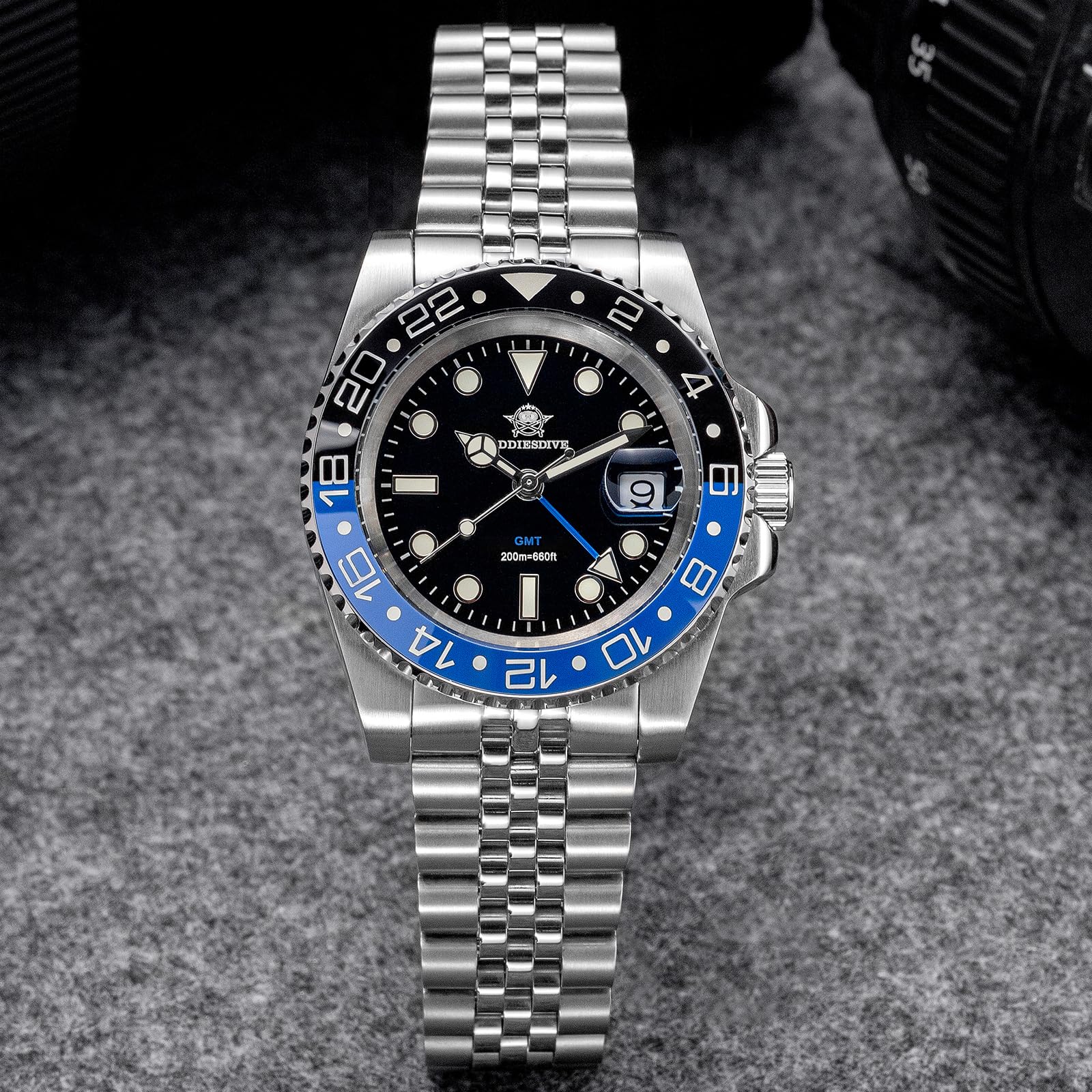 ADDIESDIVE AD2040 Orologio da uomo al quarzo in gomma Display calendario super luminoso 200 m Orologi subacquei impermeabili 41 mm AD2040 Orologio da polso  1511