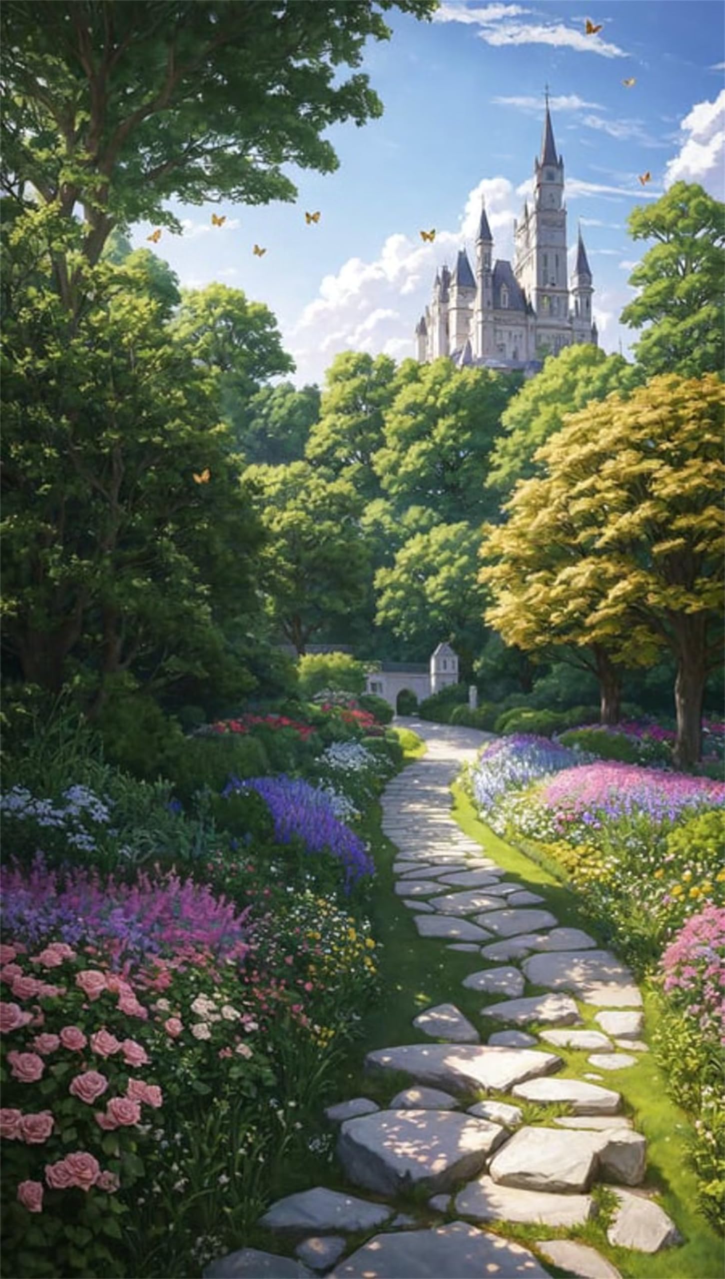 Diamond Painting complet fleur d'arbre 5D grand format 70x140cm pour décoration murale