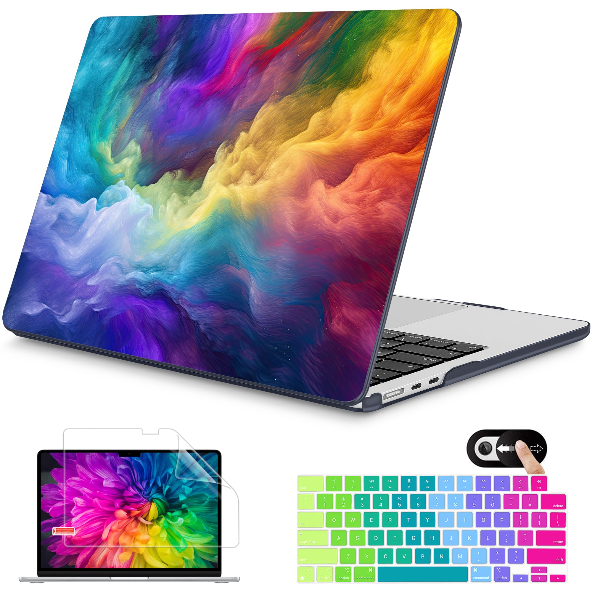 Amazon.com: Mektron for 2026 MacBook Air 13-inch M5 Laptop Case