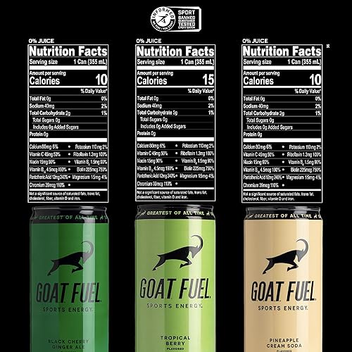 Miniatura 10 de G.O.A.T. Fuel Bebida energética deportiva preentrenamiento  Bebida energética de aminoácidos sin azúcar  Aumenta el rendimiento mental y físico  con