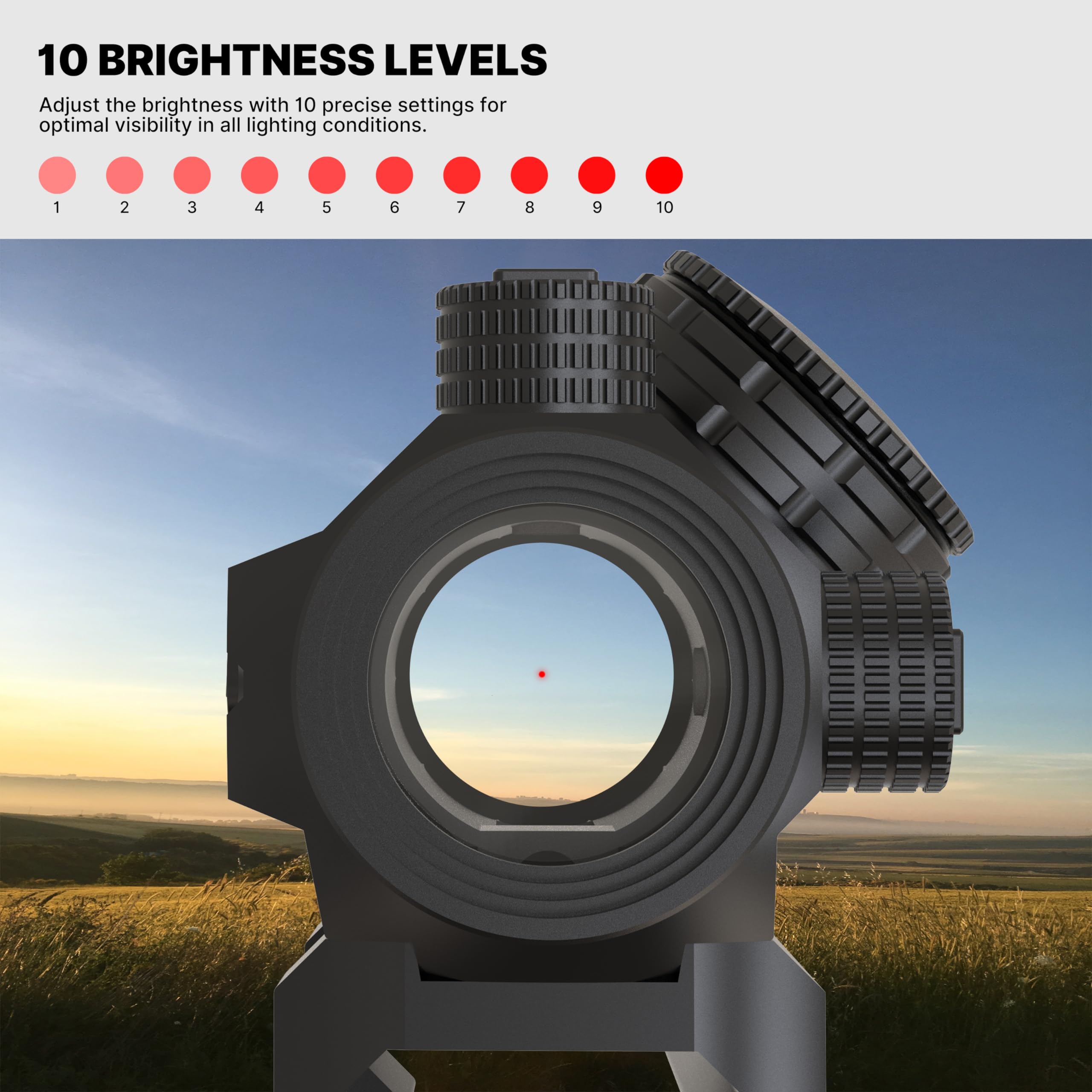 Combo Feyachi V30 2MOA Point Rouge + Loupe M37 1.5-5X – Co-visée Absolue, Robuste Et Précis