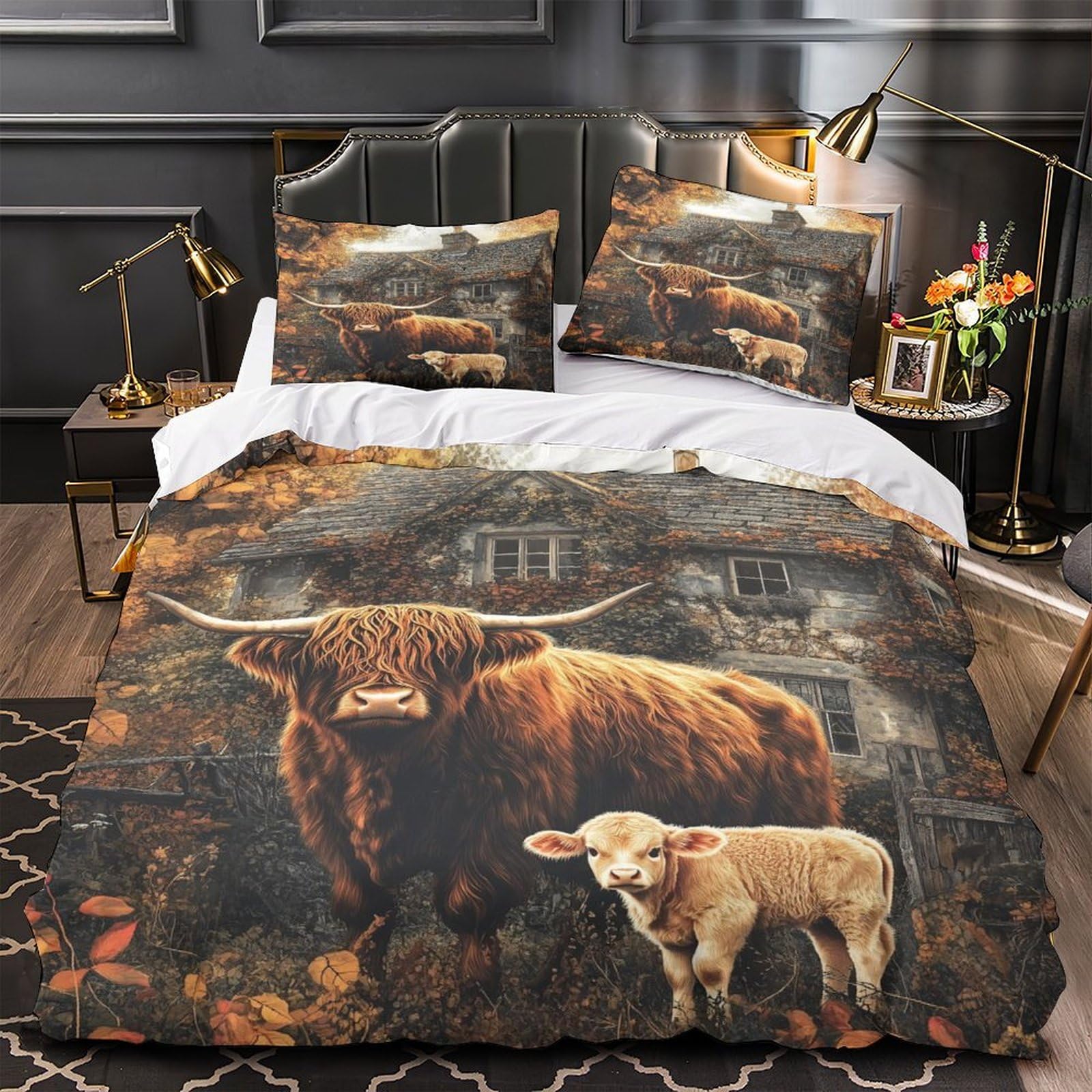 Housse de couette animaux de la ferme 3D pour une nuit douce et apaisante en famille