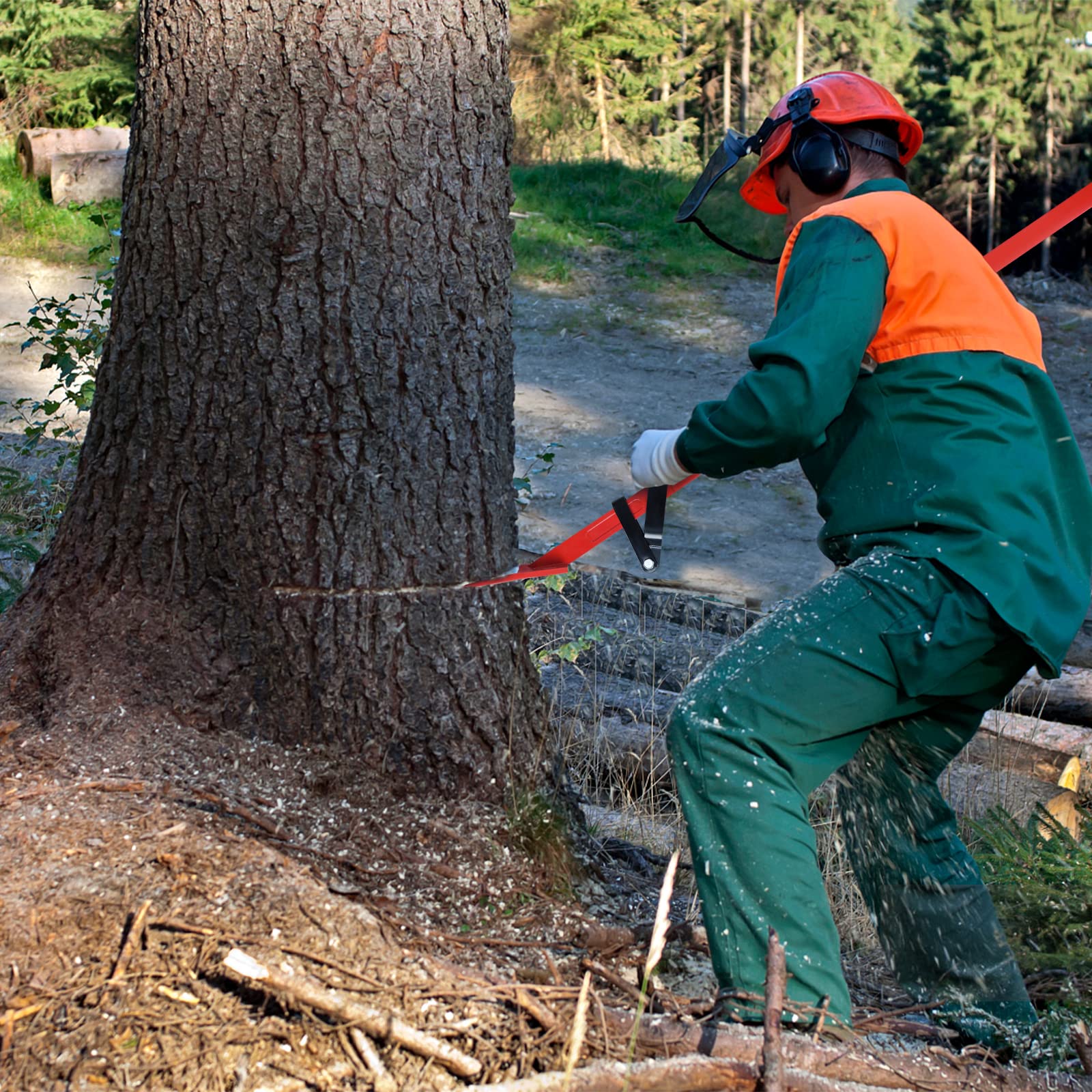 SUBTLETY 130cm Leve e Cunei per Abbattimento Pesante Sollevatore per l'Abbattimento degli Alberi Cuneo con Manico Antiscivolo e Gancio Reversibile Portata fino a 250KG per Giardino e Paesaggistica