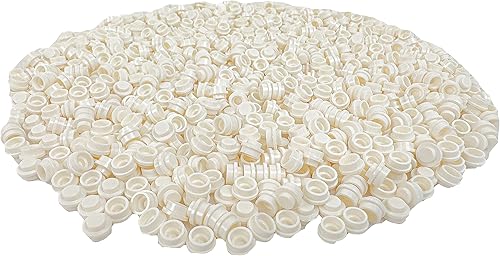 Miniatura 7 de Minizfigs 1050 platos redondos blancos de 1 x 1  Piezas y piezas de bloques de construcción a granel, piezas de puntos, tachuelas circulares, placa