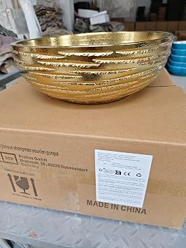 Modern Ceramic Gold Washbasin, Lavabo Countertop Sink for Bar and Bathroom, 1 Sink