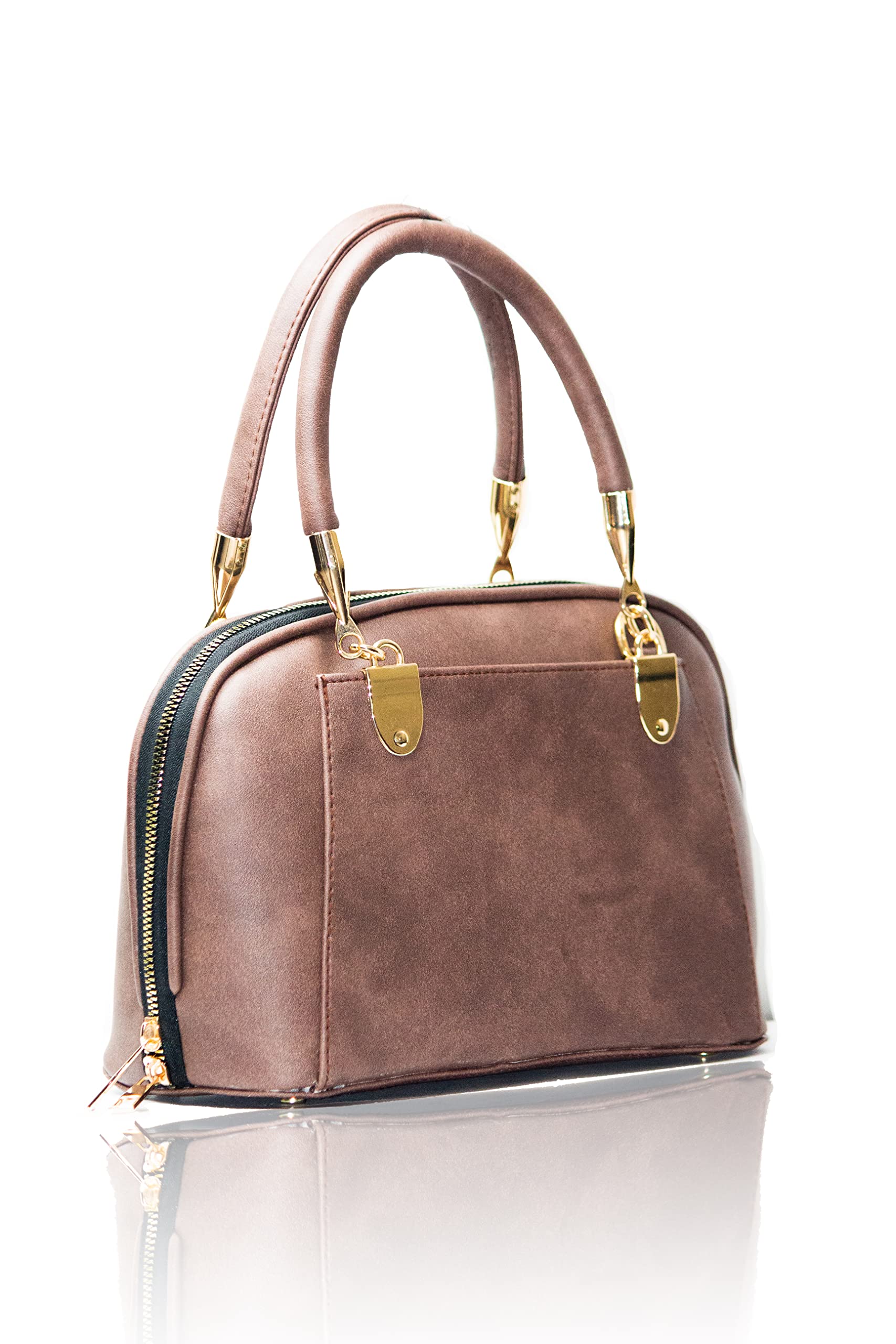 GenericHUMAN Bronze hand Bag with Sling | 23lx11bx18h