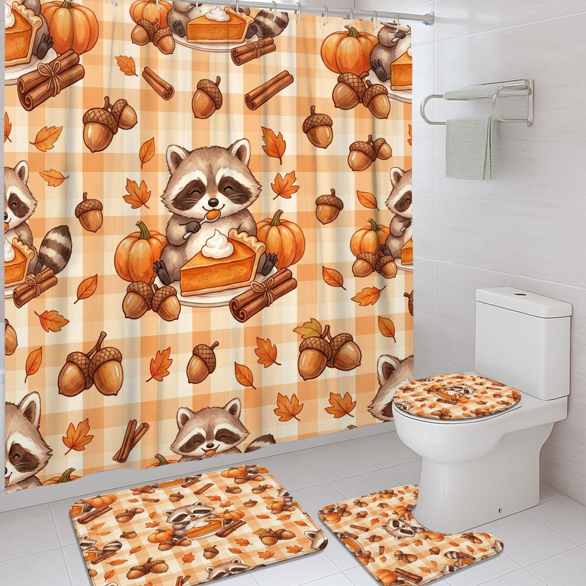 Rideau de douche polyester imperméable anti-éclaboussures 183x183