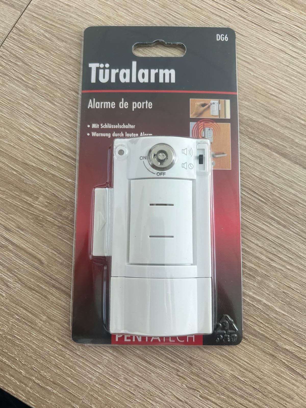 Allarme per porta con chiave 95 dB DG6