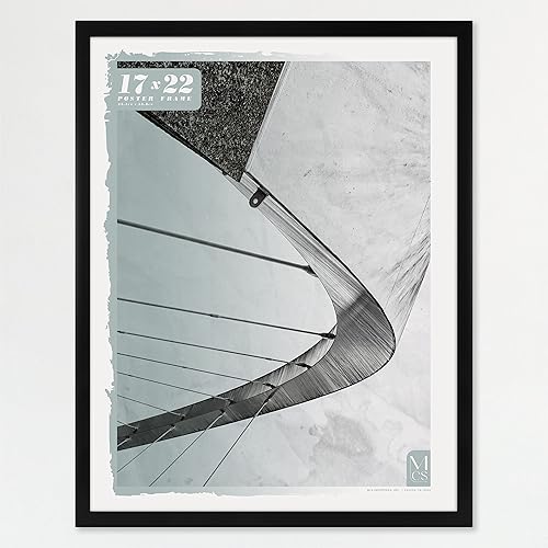 MCS Gallery Foundation - Marco para póster color negro, 17 x 22 pulgadas