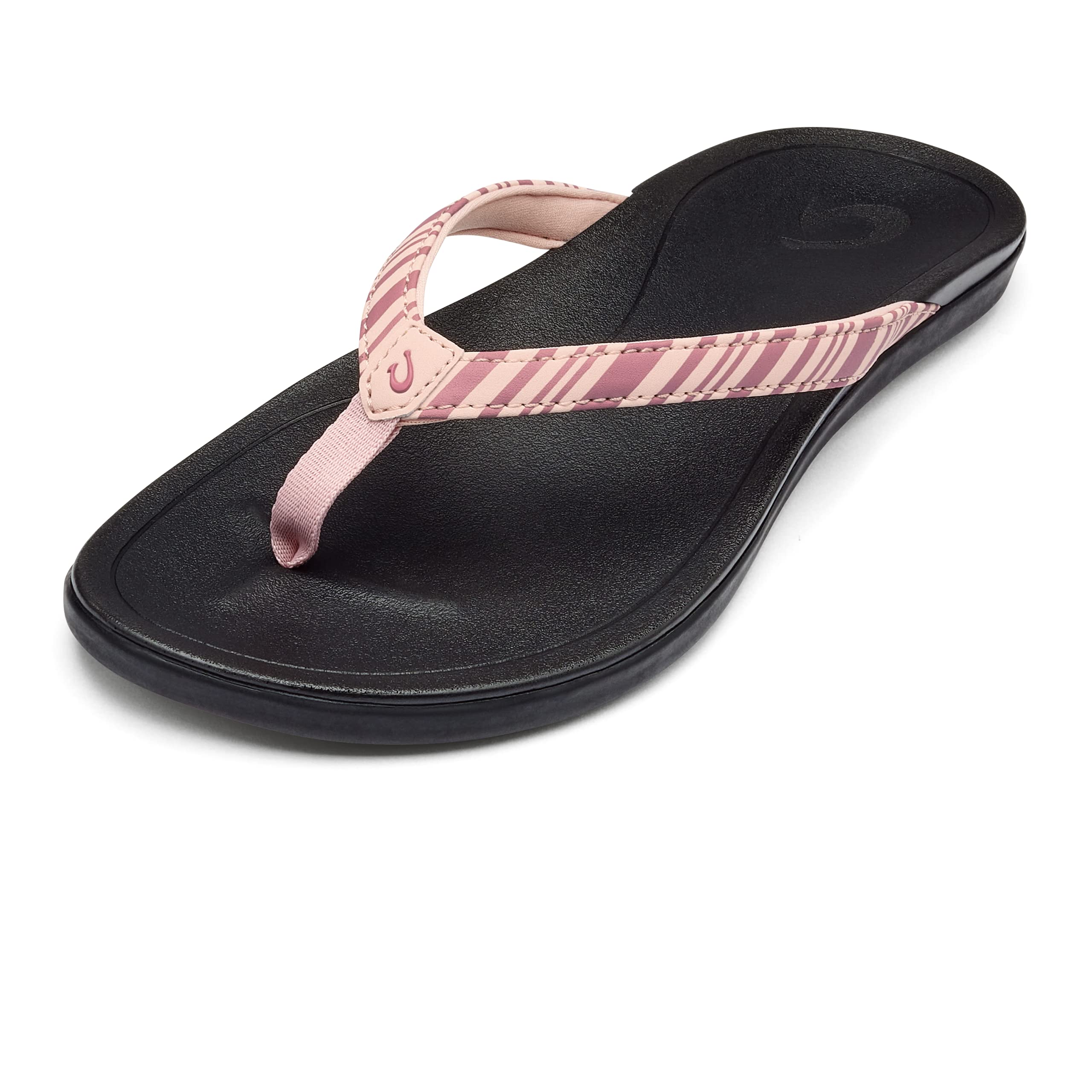 OLUKAI Hoopio Womens Beach Sandals Quick-Dry Flip-Flop Slides Clean Minimal Aesthetic Water Resistant Enhanced Traction All-Day Comfort Pink