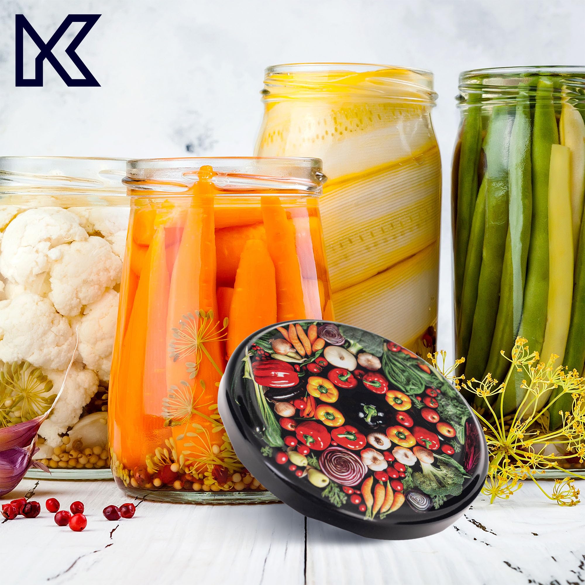 Set De 4x Bocaux / Bocaux / Bocaux à Confiture Avec Couvercle à Vis 300 Ml Bocaux Bocaux A Conserves