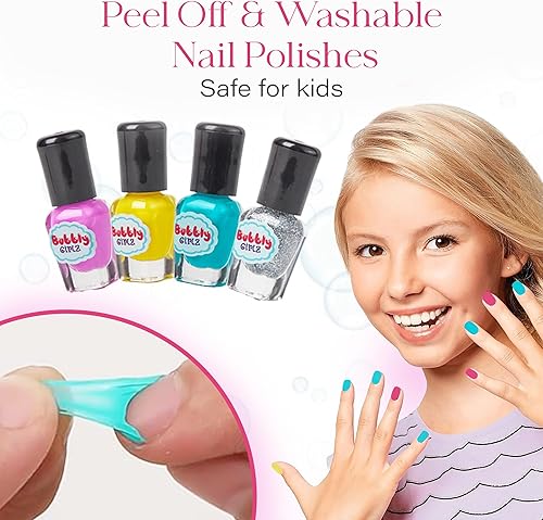Miniatura 5 de Kit de día de spa para niños, más de 42 piezas de juguetes de spa con spa de pies en cascada, kit de spa de uñas, accesorios de pedicura y manicura,