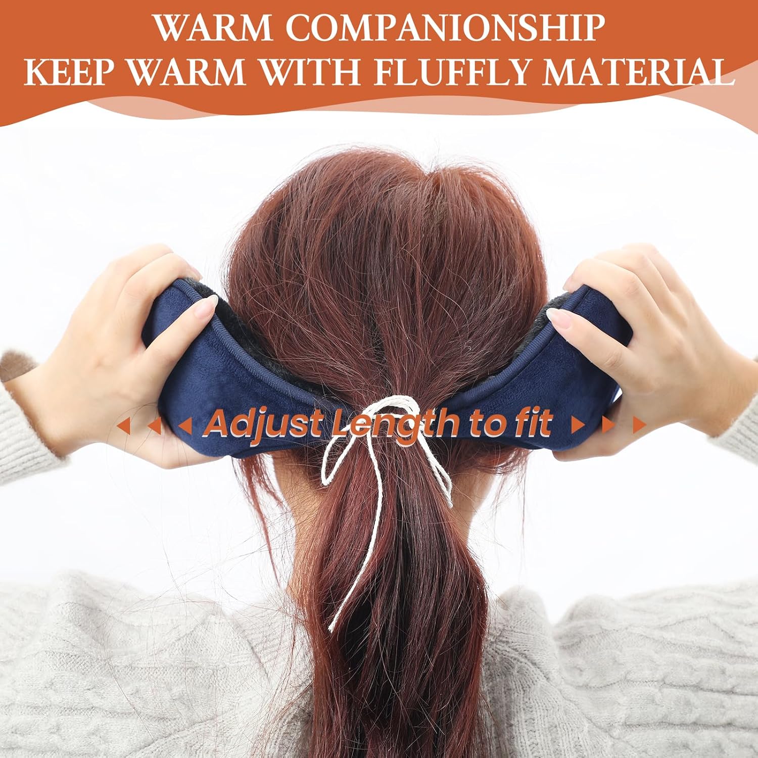 Ear Muffs for Women Winter, Ear Warmers Foldable Adjustable for Women Men Cold Weather Fleece Lined Running Cycling - Image 7