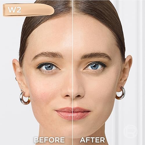 Miniatura 4 de L'Oreal Paris True Match Base supermezclable, maquillaje líquido de cobertura media con SPF 17, W2, ligero, 1 onza líquida