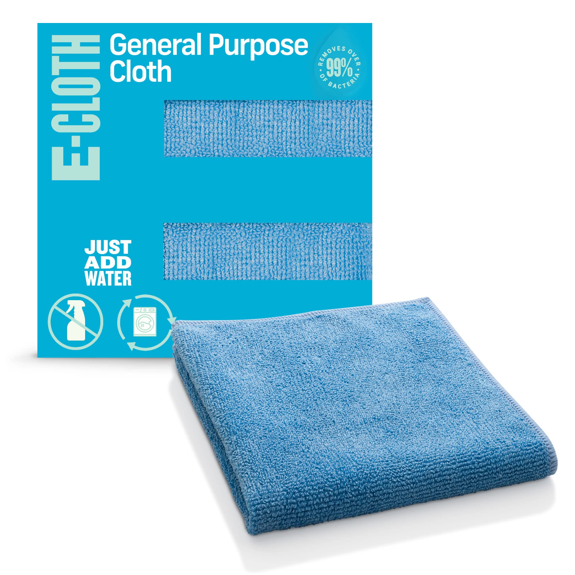E-Cloth Microfiber Cloth, World's Leading Premium Microfiber Cleaning Cloth, Twice as Durable as Competition, 1 Year Guarantee, Ideal for Kitchen, Countertops, Sinks, and Bathrooms, Blue, 1 Pack โ image 1