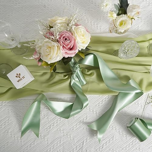 Vista 1043 de MEEDEE Orange Satin Ribbon - 1.5 inch Double Faced Satin Ribbon, 50 Yards - Neon Tangerine - For Christmas, Thanksgiving, Halloween, Weddings