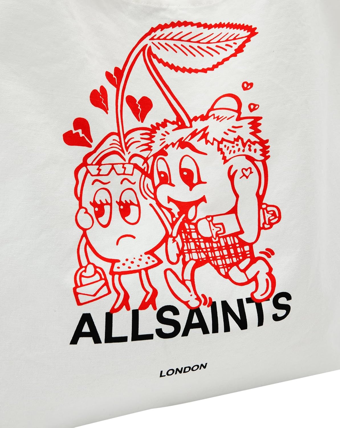 AllSaints Men's Handbags Breakup Tote Chalk White