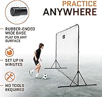 Vista 2 de Soccer Rebounder Net 6x12 Feet Practice Soccer Training Equipment Portable, Easy Assembly, Steel Frame Perfect for Practicing Backyard Volley
