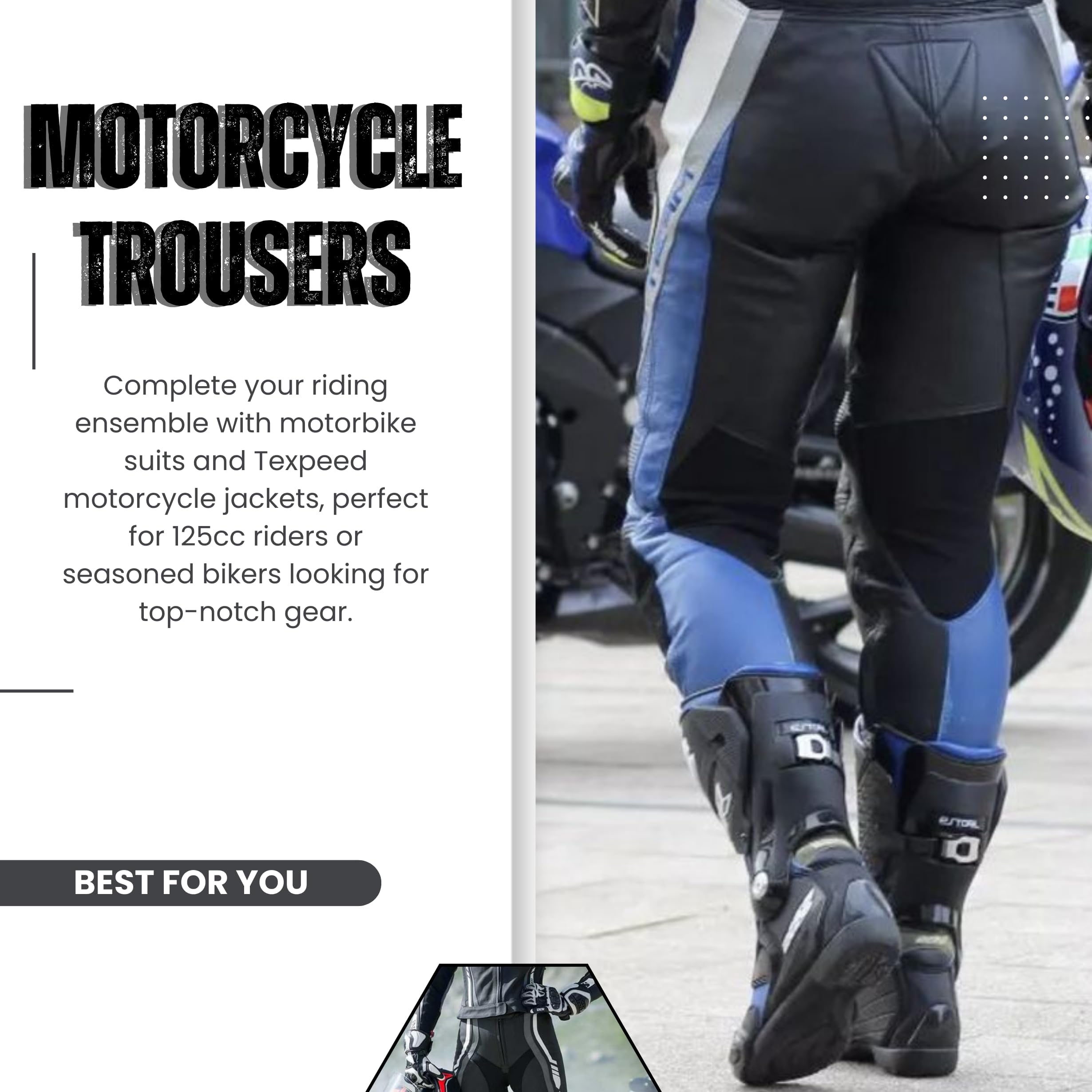 Sterling Sports®Men Textile Waterproof Motorbike Motorcycle Thermal Armoured Trousers Cargo Pant Black Cameo Grey Green — view 5
