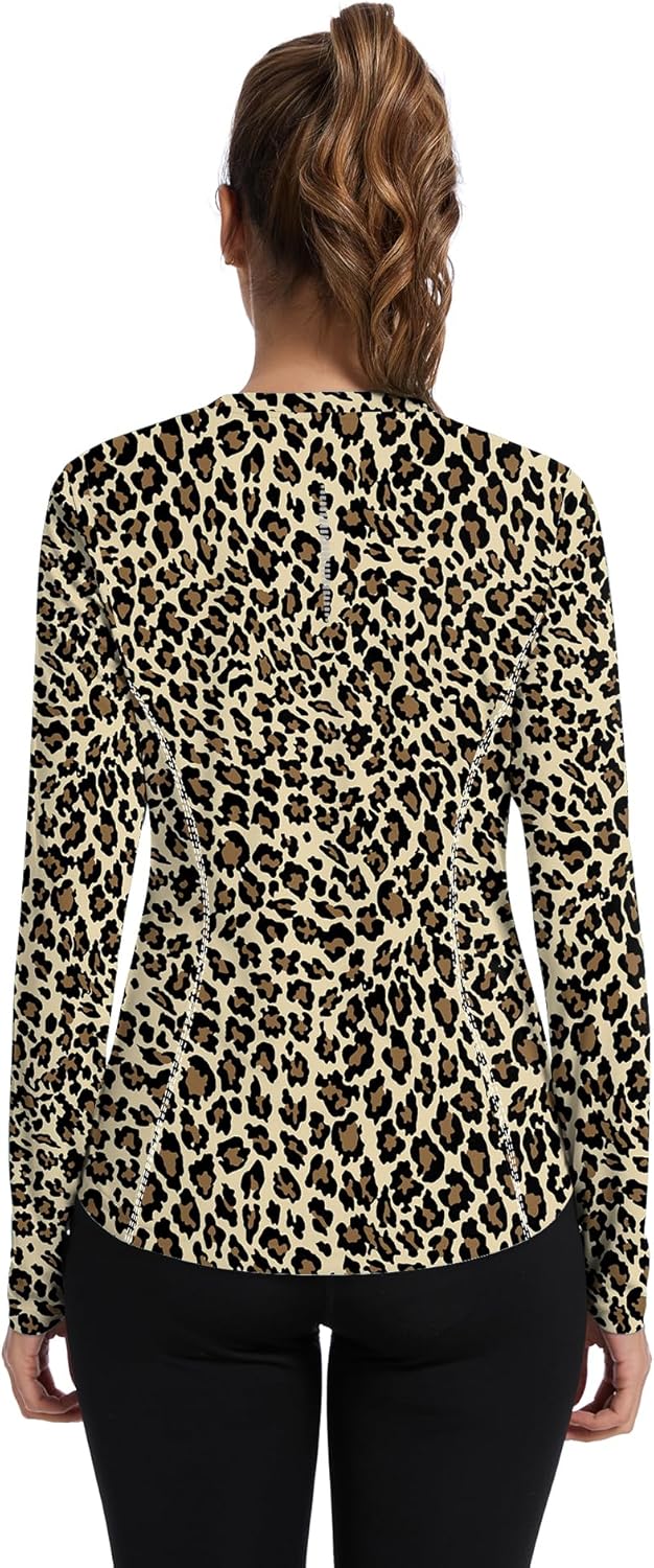 Avoogue Women UPF 50+ UV Shirts Long Sleeve with Thumb Holes Workout Sun Shirt Quick Dry Athletic Hiking Running Tops - Image 5