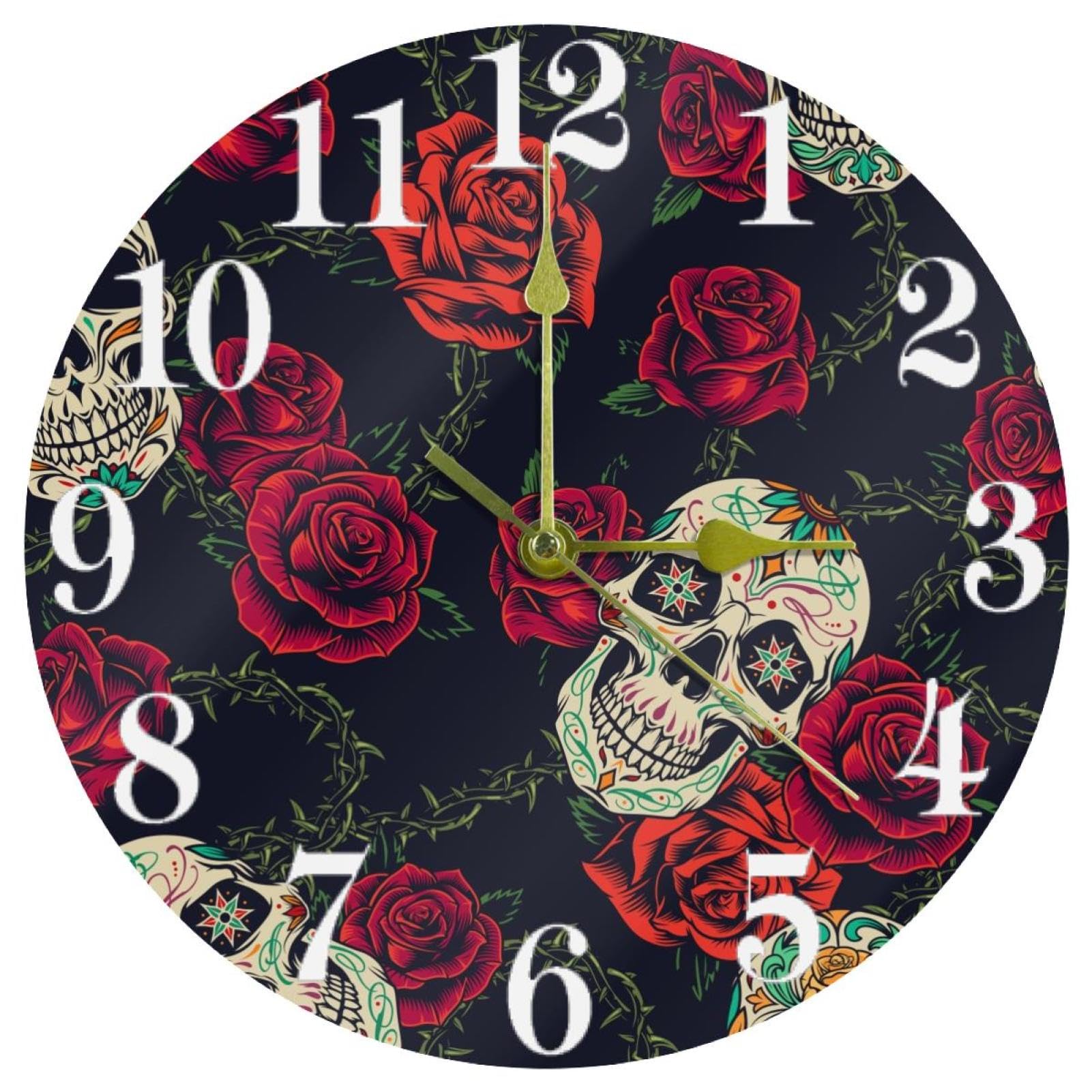 Horloge murale ronde silencieuse à quartz pour stopper le bruit du tic-tac dans le bureau