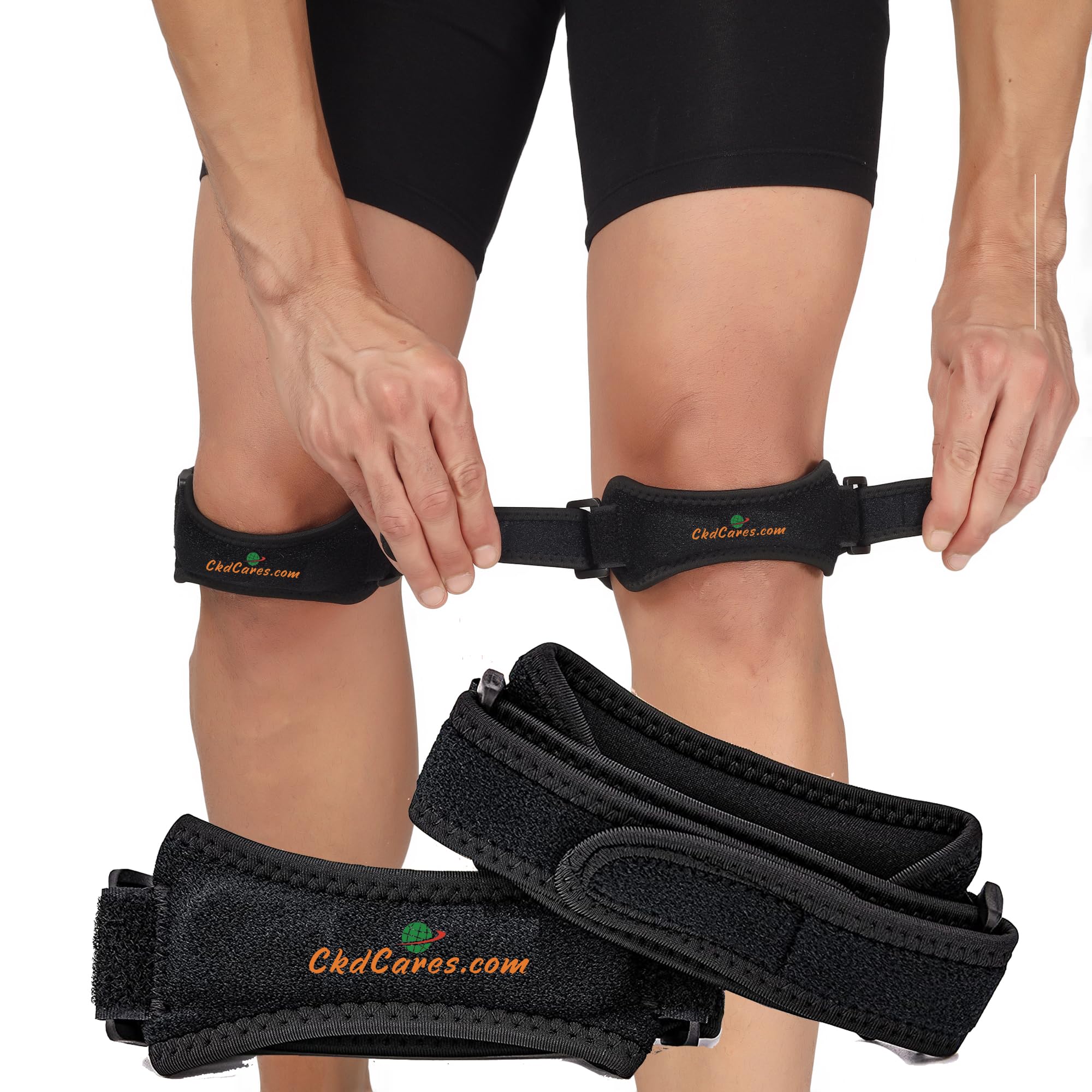 Anarjy Neoprene Patella Knee Strap (2 Pack) – Adjustable Knee Support for Pain Relief & Stability – Ideal for Running, Hiking, Sports & Tendonitis.-image-31
