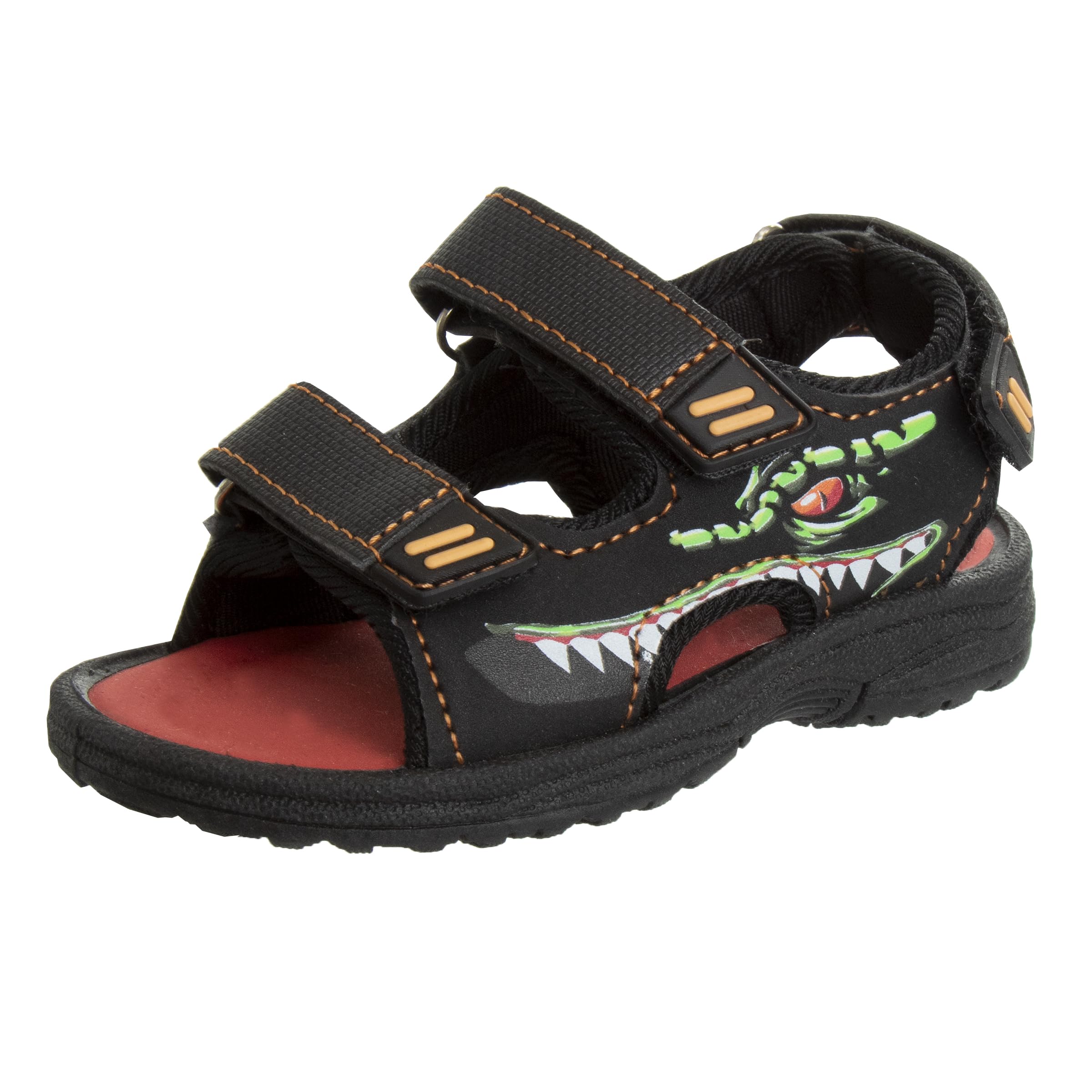 Rugged Bear Kids Boys Girls Open-Toe Outdoor Sport Water Sandals - beach pool slide adjustable strap shoes athletic summer (Toddler/Little Kid/Big Kid)