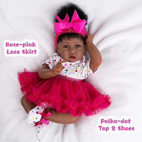 Miniatura 6 de Ropa de muñecas Reborn para niña, ropa de bebé de 17 a 22 pulgadas, ropa de muñeca de niña, conjunto de accesorios para muñecas de bebé realistas