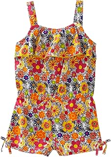 Kids Headquarters Baby Girls' Printed Romper with Hidden Snaps