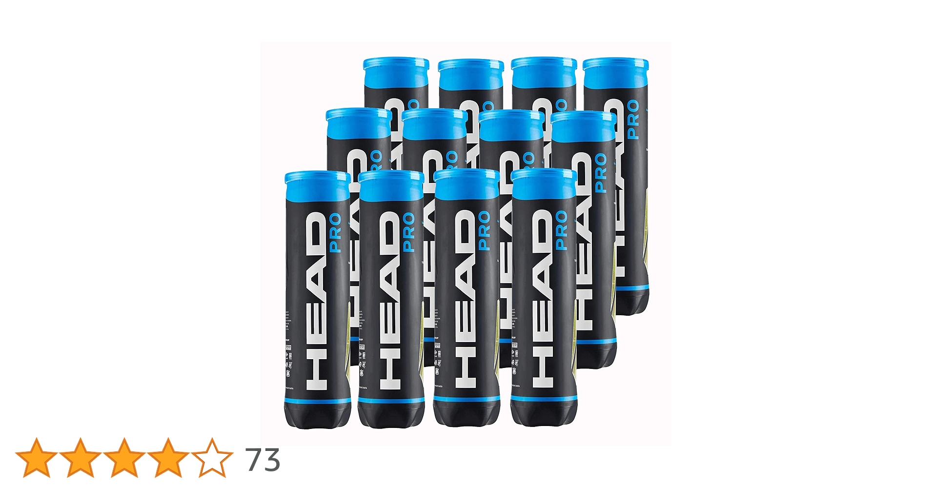 HEAD PRO テニスボール 48球入り Amazon | HEAD(ヘッド) 硬式テニス ボール HEAD PRO 48球 (4球