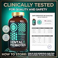 Vista 6 de Probióticos orales para el mal aliento bucal, probióticos dentales para dientes y encías, tratamiento avanzado para el mal aliento de 3 mil millones