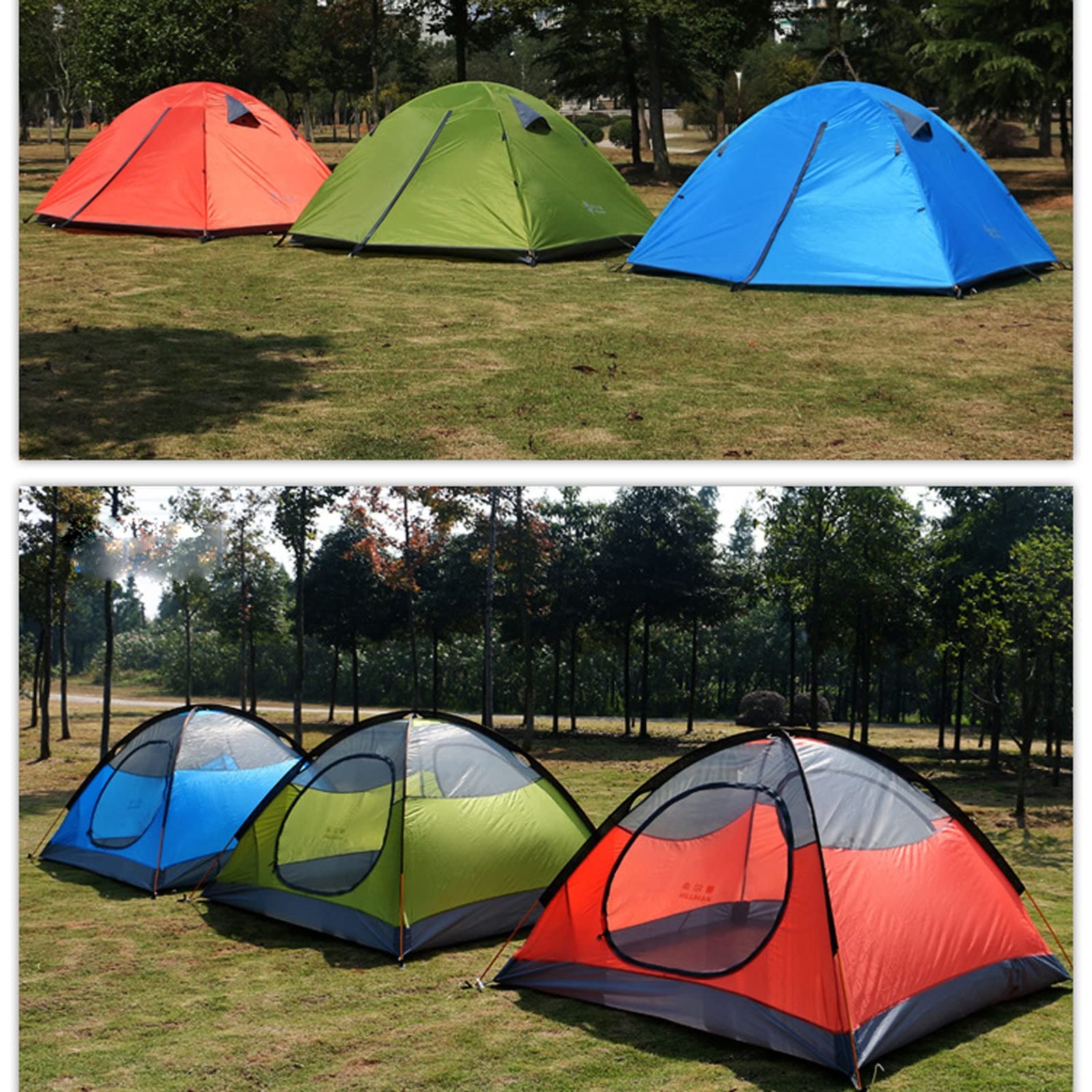 Amazon.co.jp: キャンプ用テント 2人用超軽量二層アルミポール防水防風