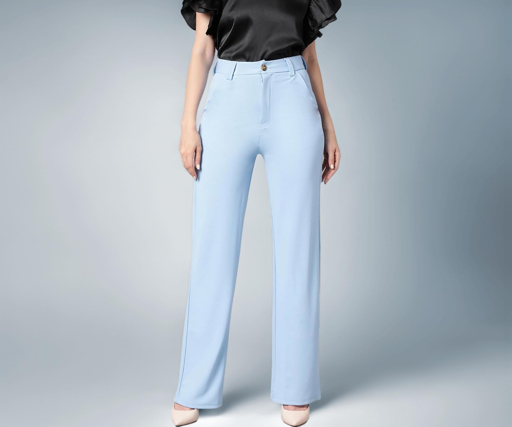 KOTTY Women's Work Ready Smart Pleated Pants