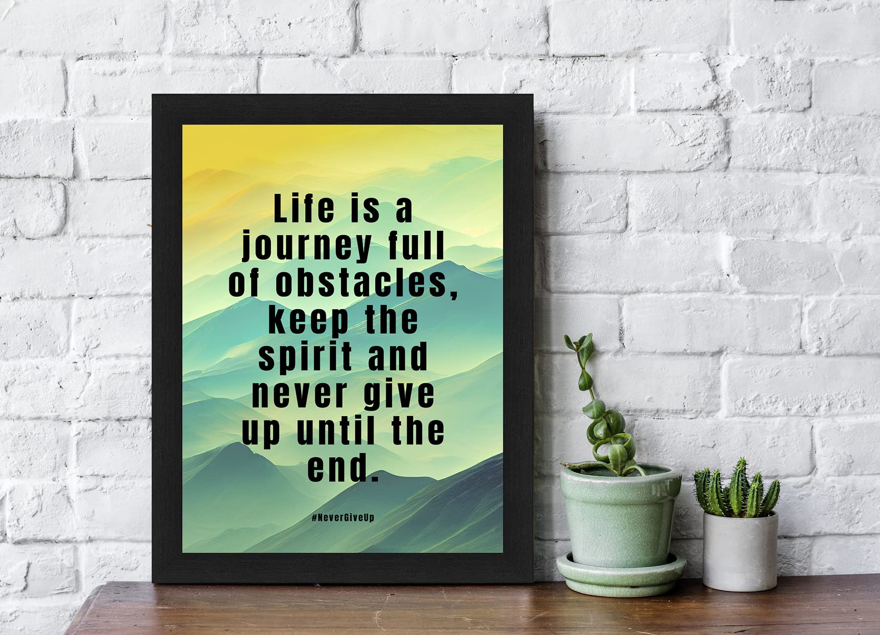 Interio Crafts Never Give Up - Motivational Wall Frames
