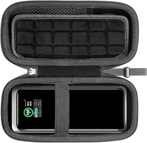 RAIACE Estuche rígido de almacenamiento de viaje compatible con el banco de energía Anker 27650mAh 250W. (solo la caja) - Negro