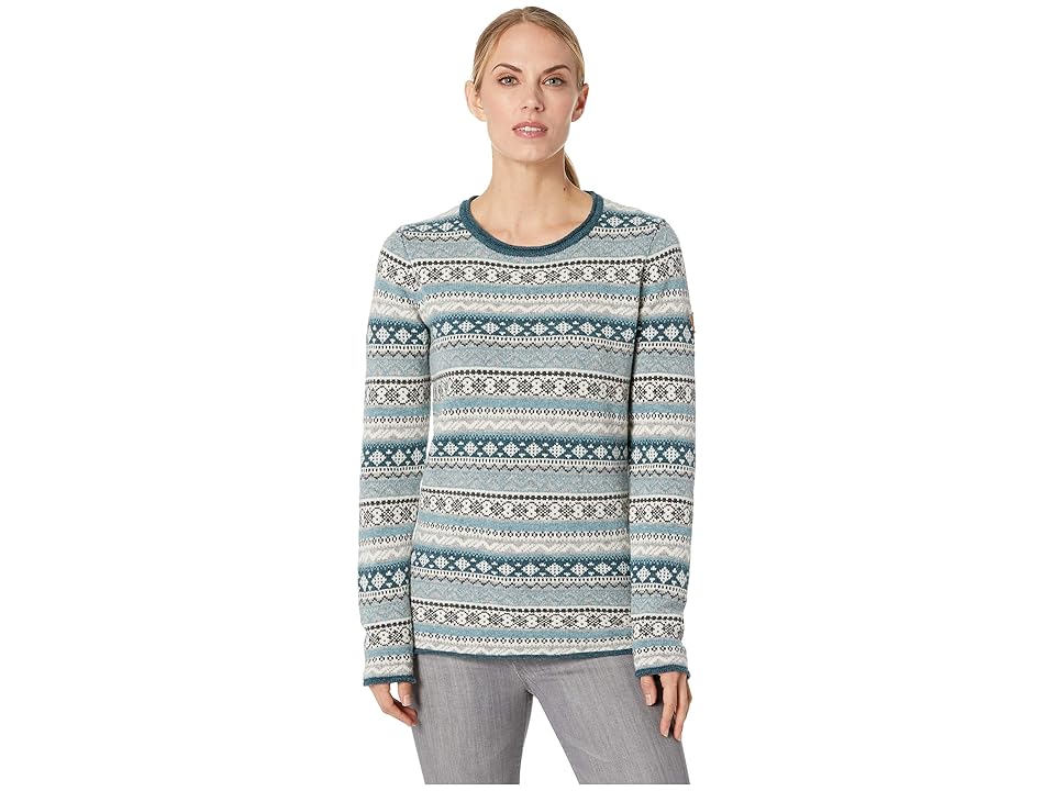 

Fjallraven Ovik Folk Knit Sweater (Frost Green) Women's Sweater