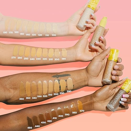 Miniatura 4 de Kosas Revealer - Base de maquillaje que mejora la piel con protección SPF 25, hidrata, ilumina, suaviza, regordeta y protege la piel, textura suave,