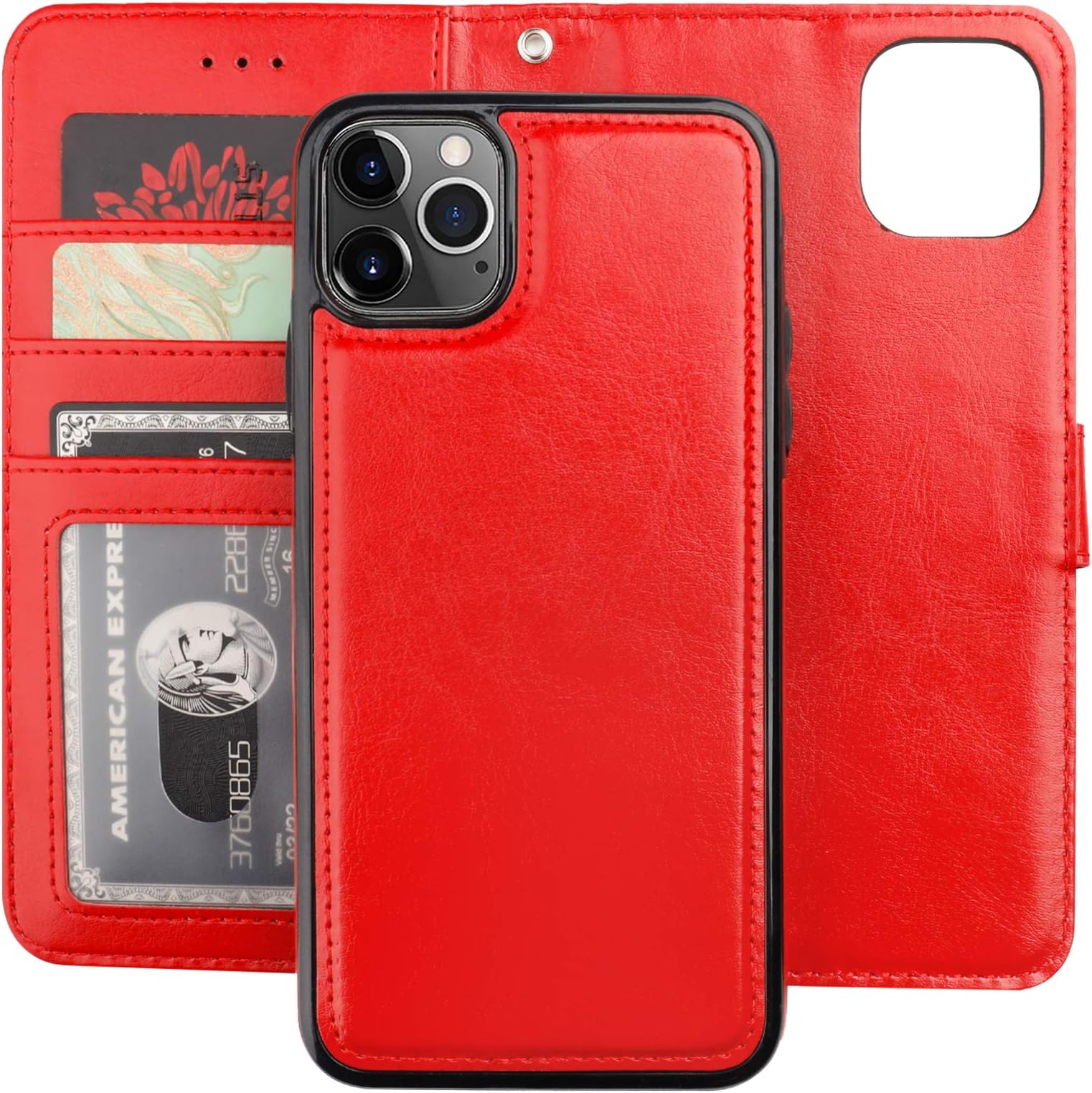 REEGINCH Crossbody Wallet Case for iPhone 15 Pro Max, Detachable Floral PU