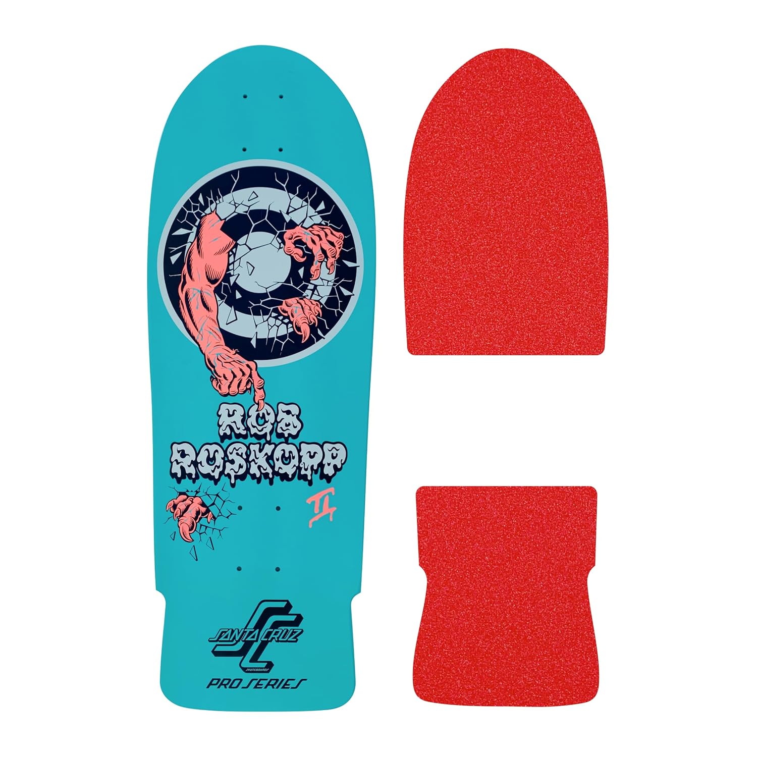 Die-Cut Style Grip Tape for Santa Cruz Rob Roskopp Target Two (Clear)