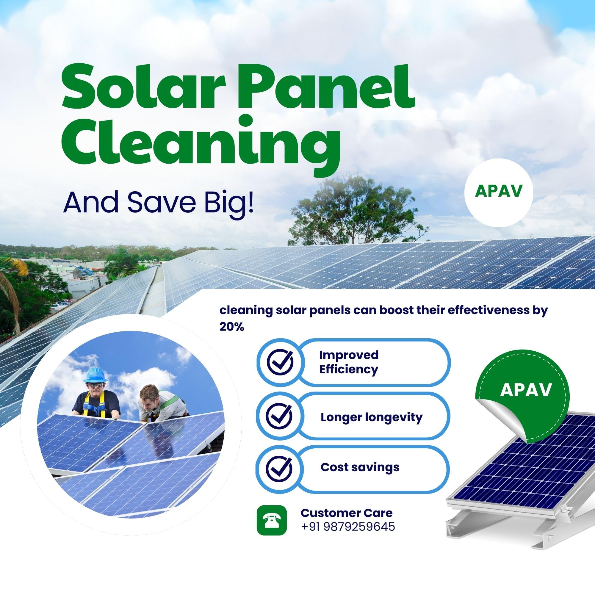 APAV Solar Panel Cleaning Hanger Clamp 1/2 Inch, Galvanized Material, Easy Installation, Fits All Solar Panel Frames, Durable Support for Plumbing Pipes and Efficient Cleaning ((Pack of 10)) - Image 9 thumbnail