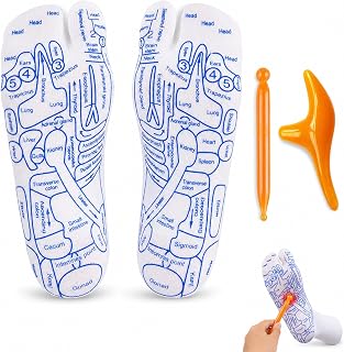 1 Set Reflexology Socks,W/Trigger Point Tool,for Pain Relief,Fatigue | Relax tired feet&boost circulation&acupressure points&massage socks&unisex fit&foot massage socks included