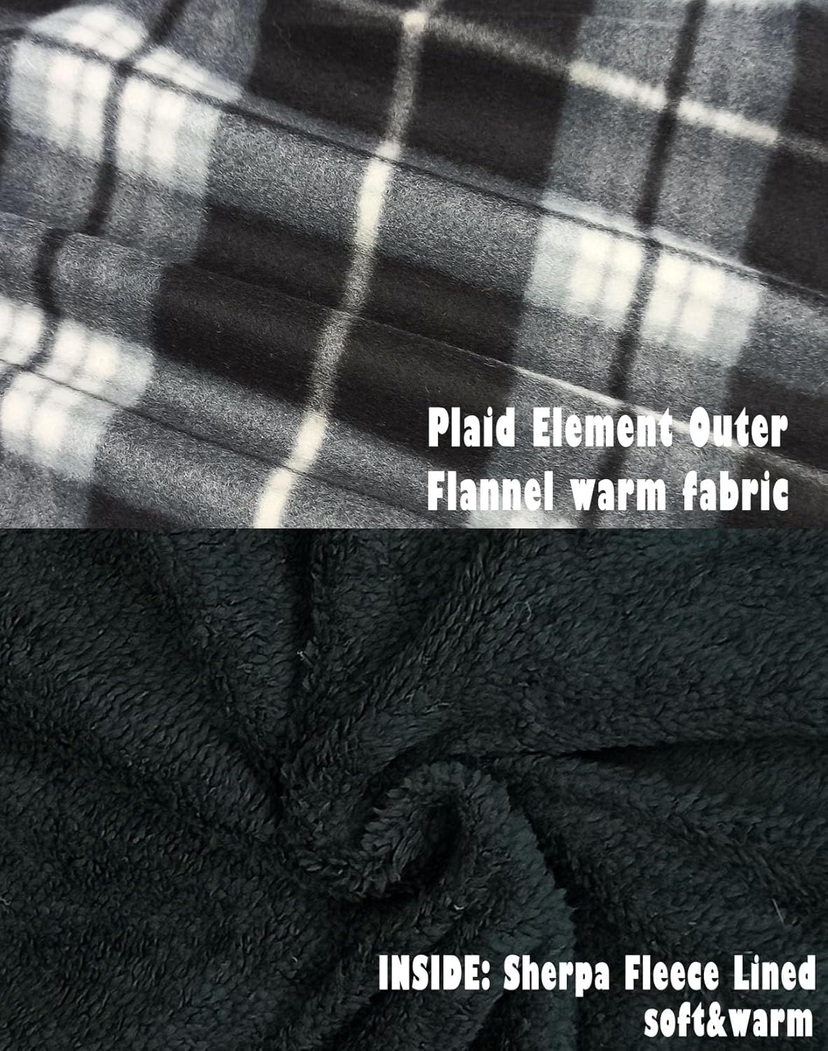 Winter Hoodies for Men，Sherpa Fleece Lined Jackets Thermal Fashion Hooded Coats Zip Up Sweatshirt - Image 5