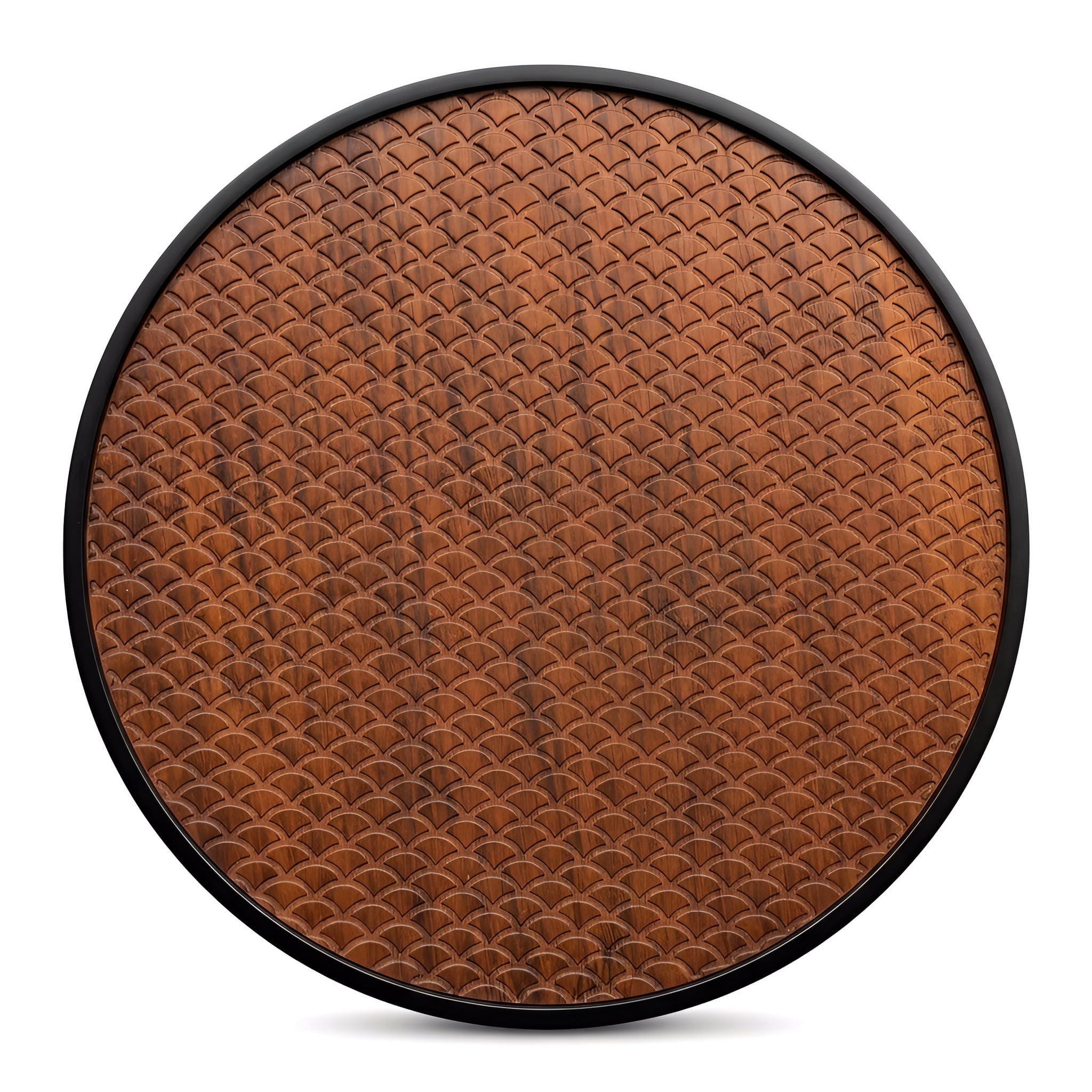Fish Scale Bamboo Tea Tray