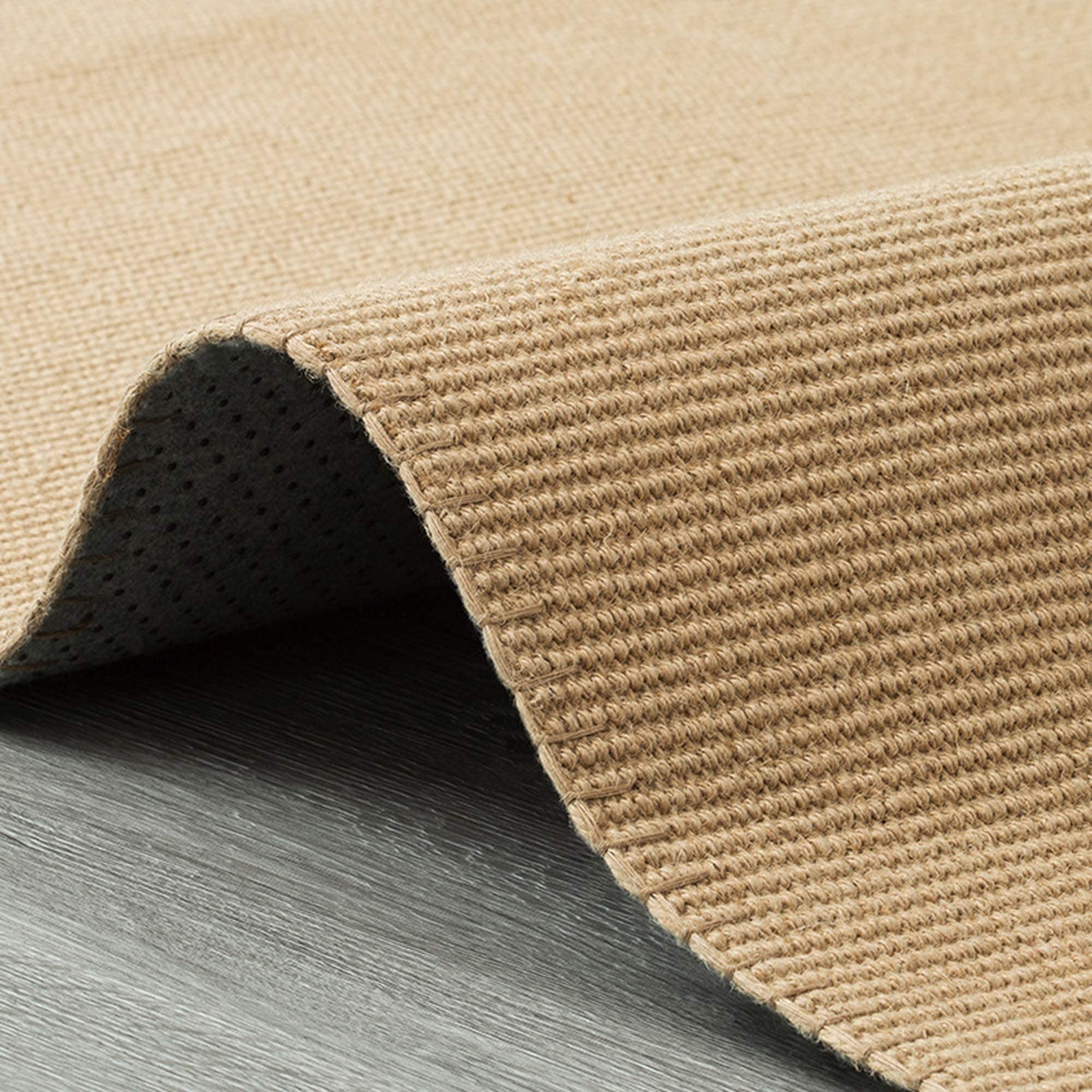 CJCSM Carpette, Tapis bohème, Tapis de Passage en sisal tissé à la Main, Tapis de Collection en Fibres Naturelles, Tapis antidérapant intérieur/extérieur