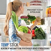 Vista 3 de Temp Stick Remote WiFi Sensor de temperatura y humedad, registrador de datos. Sin suscripción. Monitor 24/7, mensajes de texto ilimitados