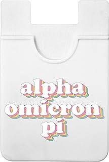 Sorority Shop Alpha Omicron Pi Koala Pouch - Retro Design Card Holder For Phone Case- Phone Wallet Stick On - Ultra-Thin and Lightweight Phone Case Wallet - Holds Cards and Cash