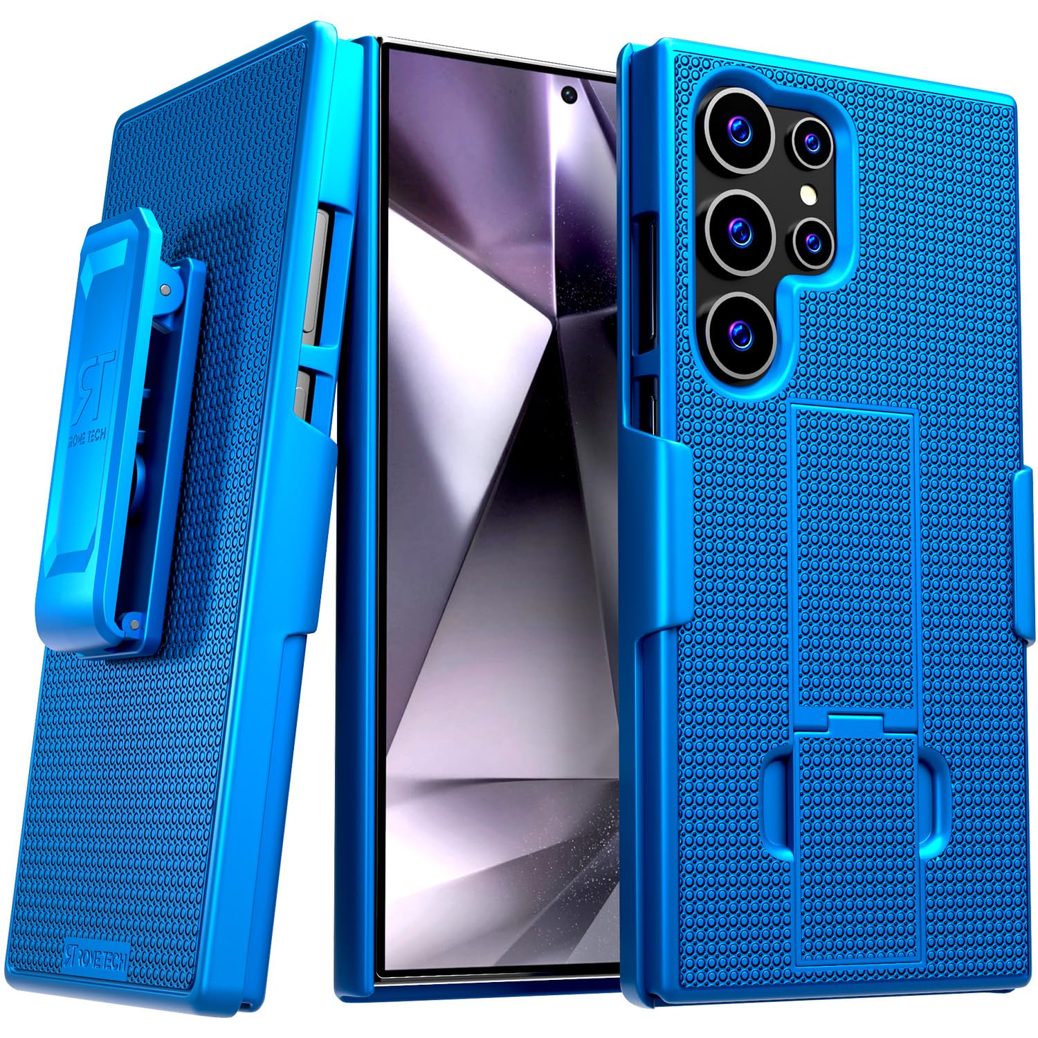 Designed for Samsung Galaxy S23 Ultra Case with Belt Clip Holster - Kickstand Cover Phone Case - Blue