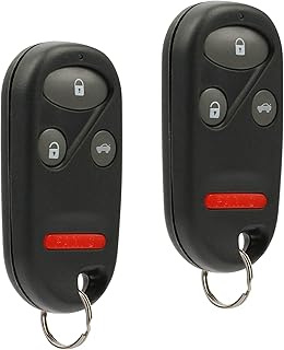 fits 2002 2003 2004 Honda CR-V Keyless Entry Remote Key Fob (OUCG8D-344H-A), Set of 2