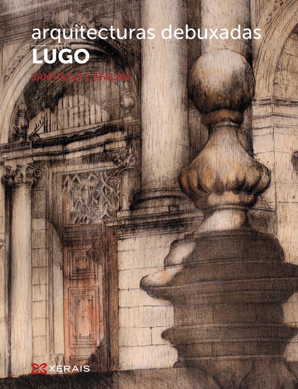 Livre d'art Arquitecturas debuxadas Lugo édition de collection reliée en galicien