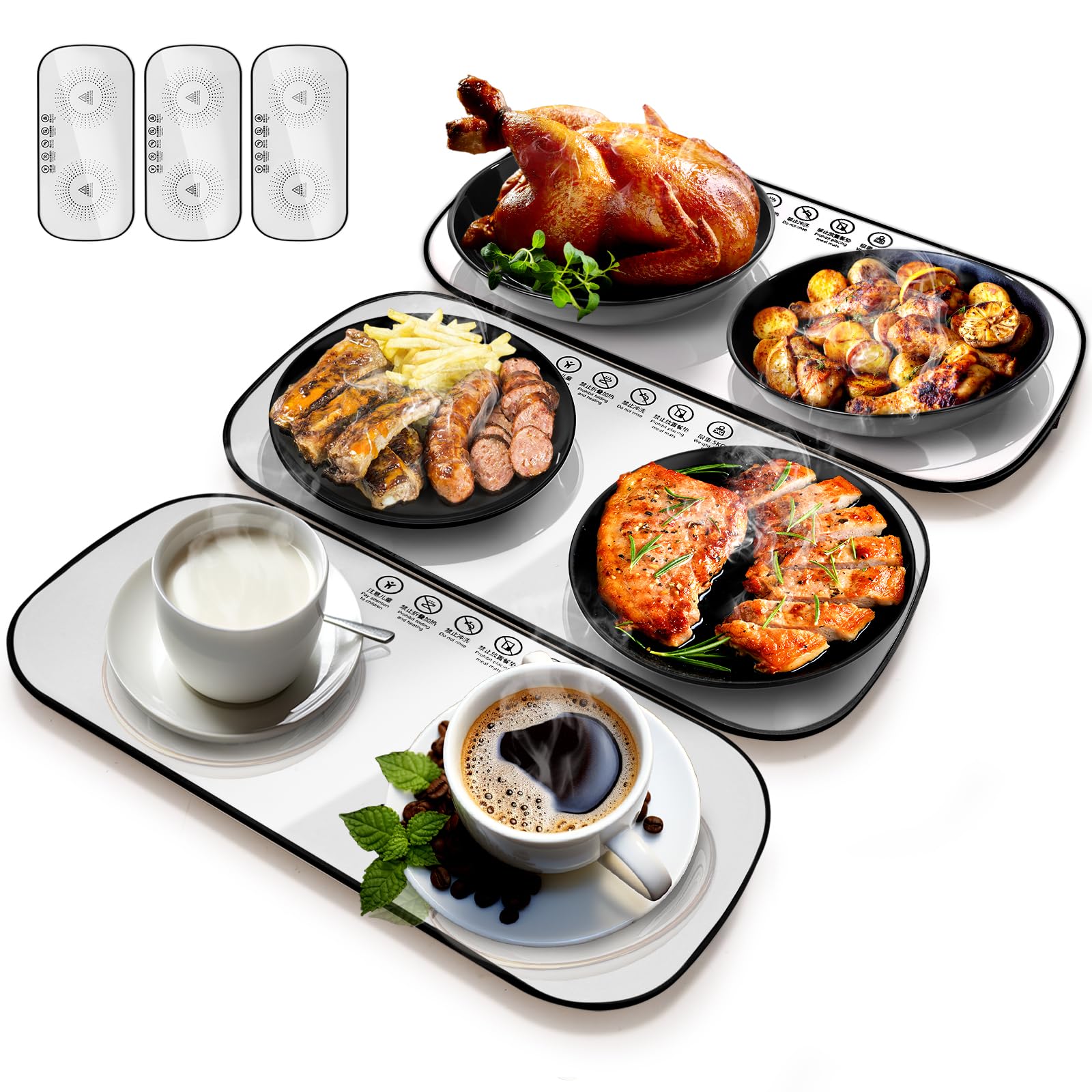 MeteorMY] Electric Warming Tray Folding Food Warming Mat Food Warmer Silicone For Gatherings Parties Catering Dinners Buffets I.854421910